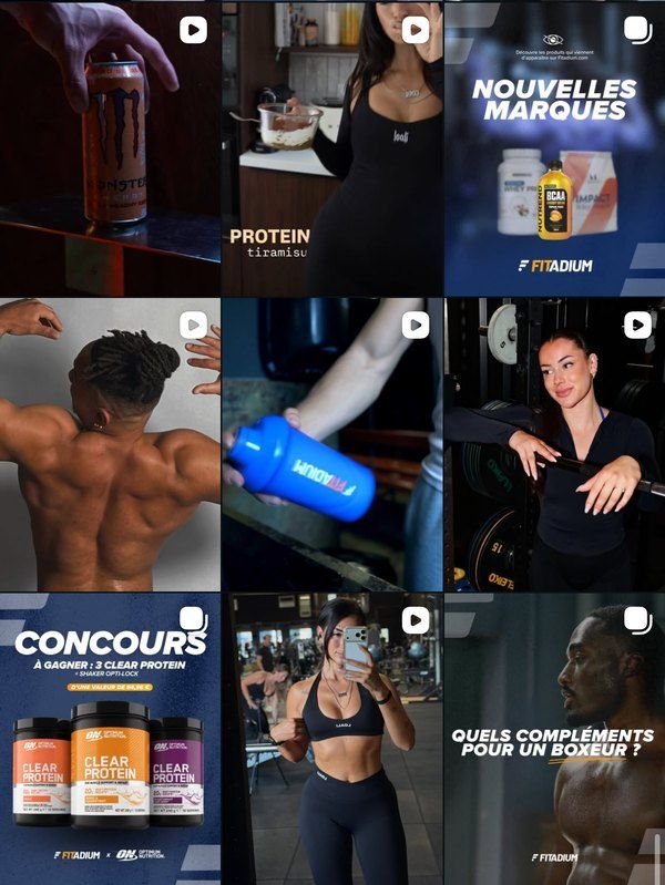 Feed Instagram de Fitadium