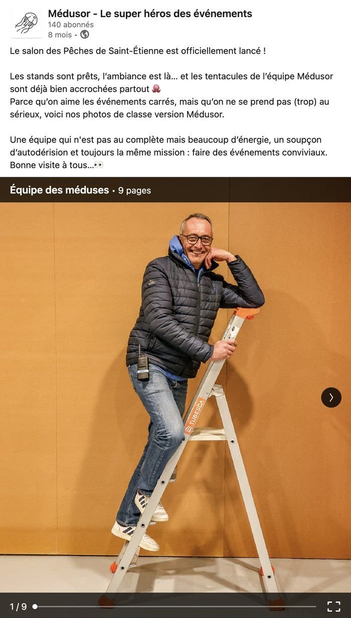 Post LinkedIn « Équipe des méduses » pour Médusor