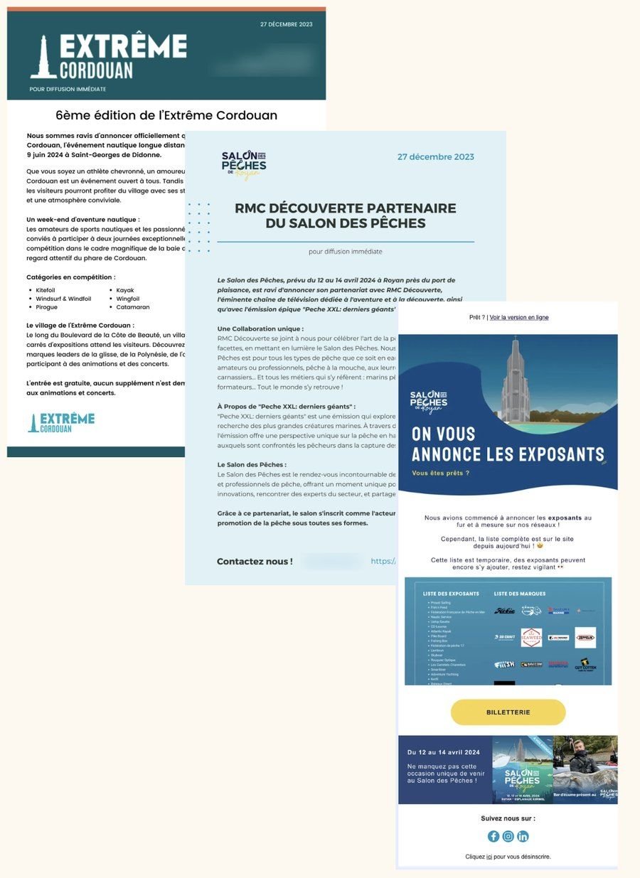 Communiqués de presse et newsletter rédigés pour Médusor